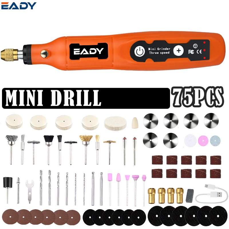 Woodworking Crafts - Mini taladro inalámbrico USB y bolígrafo