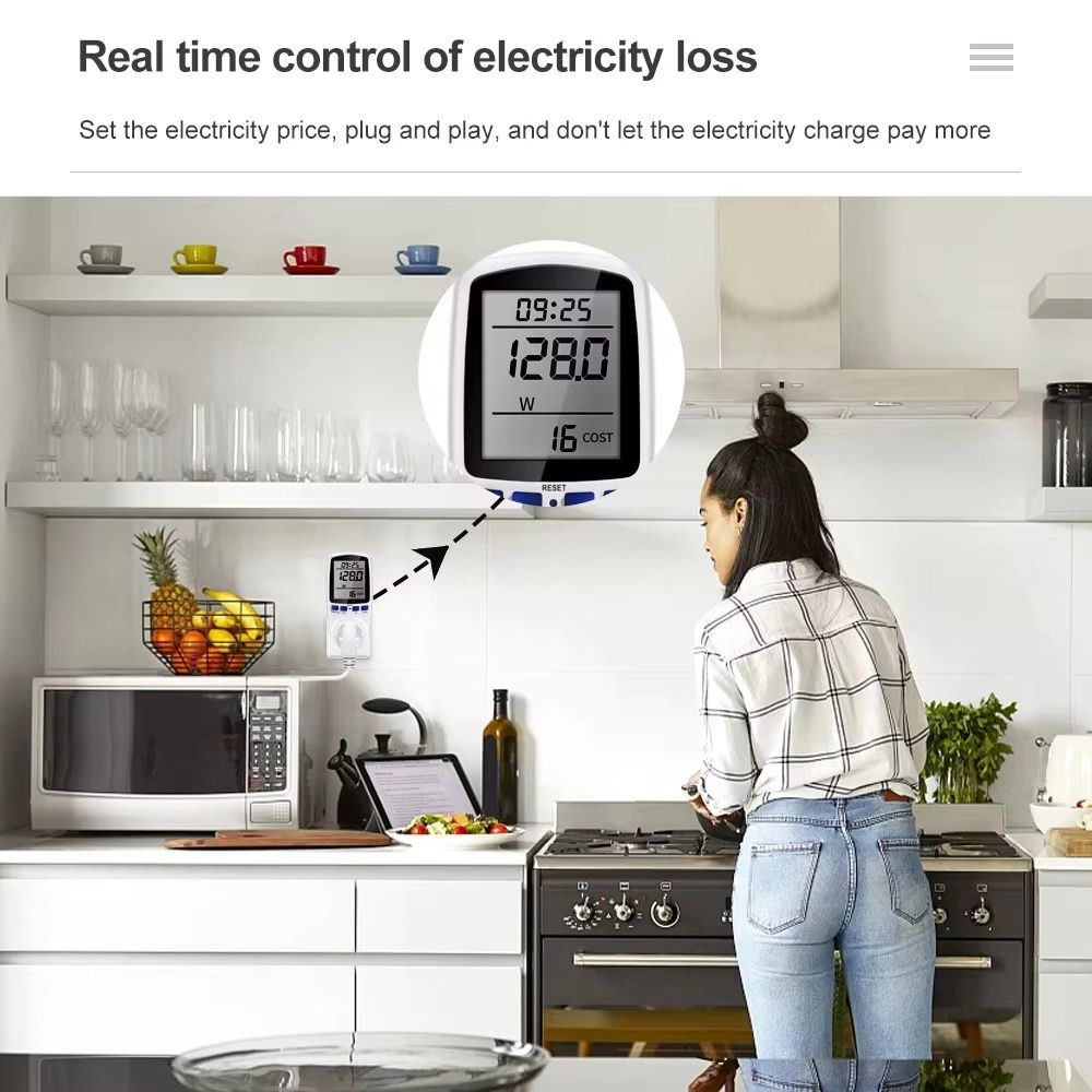 Woodworking Uk - Medidor de Energía Digital LCD de