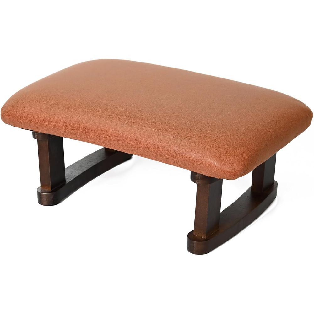 Woodworking Room - Reposapiés Otomano Compacto Acolchado con Patas