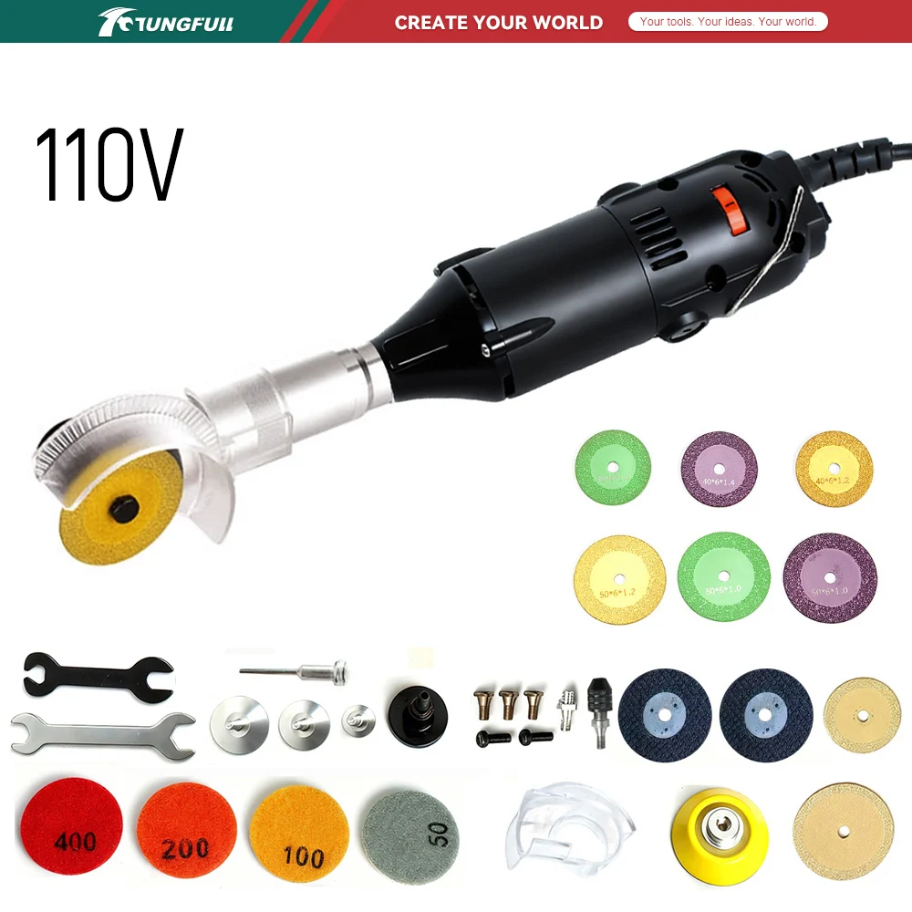 Woodworking Equipment - TUNGFULL Mini Amoladora Angular de 110V,