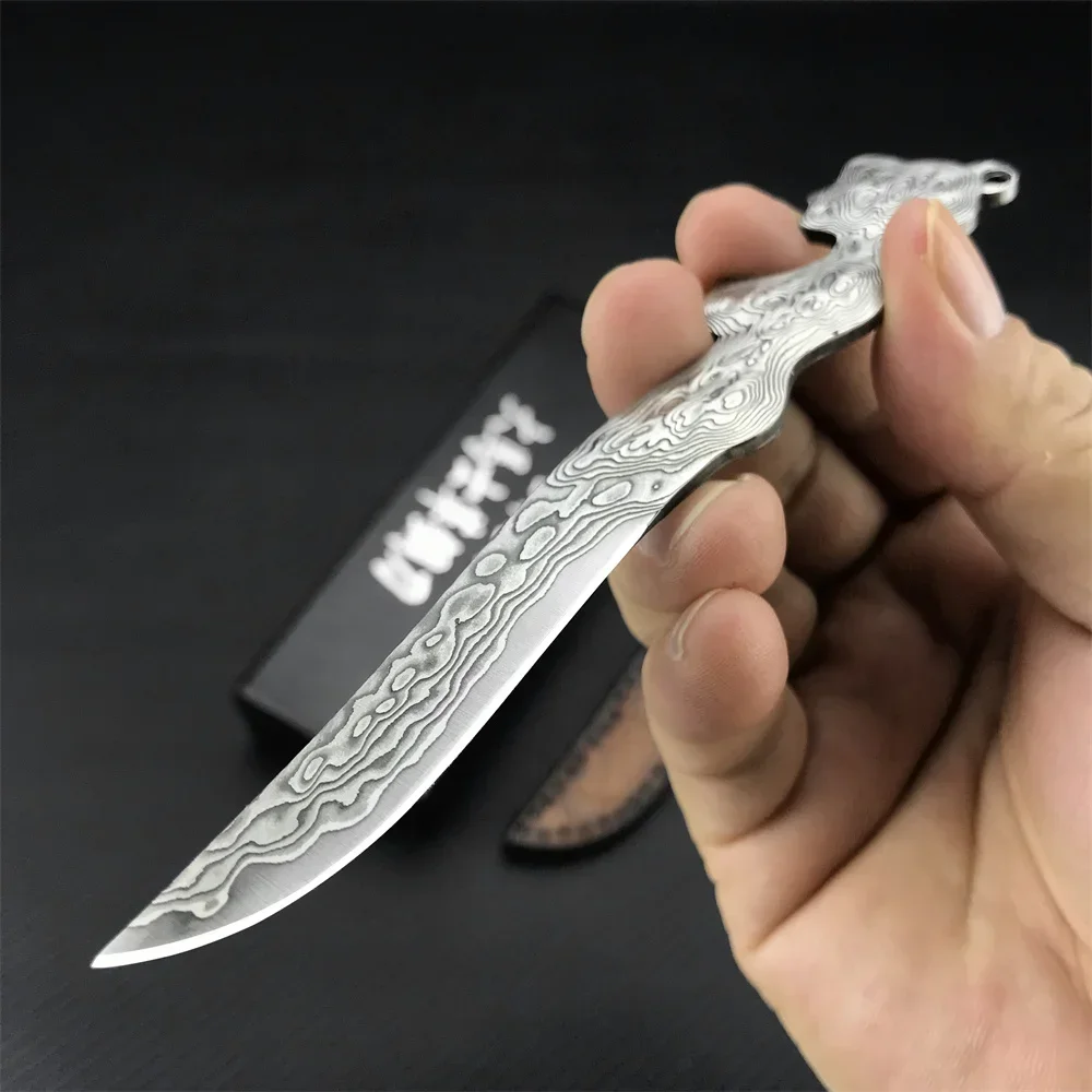 Woodworking Artisans - Cuchillo de hoja fija mini ligero