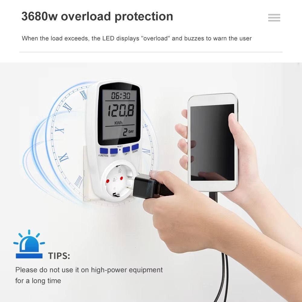 Medidor de Energía Digital LCD - Woodworking Uk reseña y precio