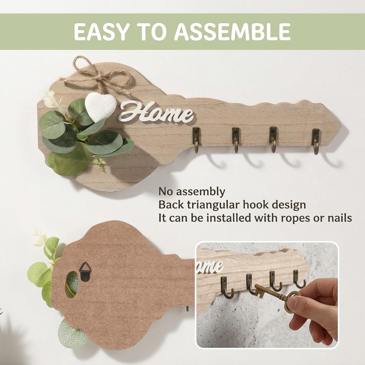 Porta Llaves de Madera Rústico - Woodworking Room reseña y precio