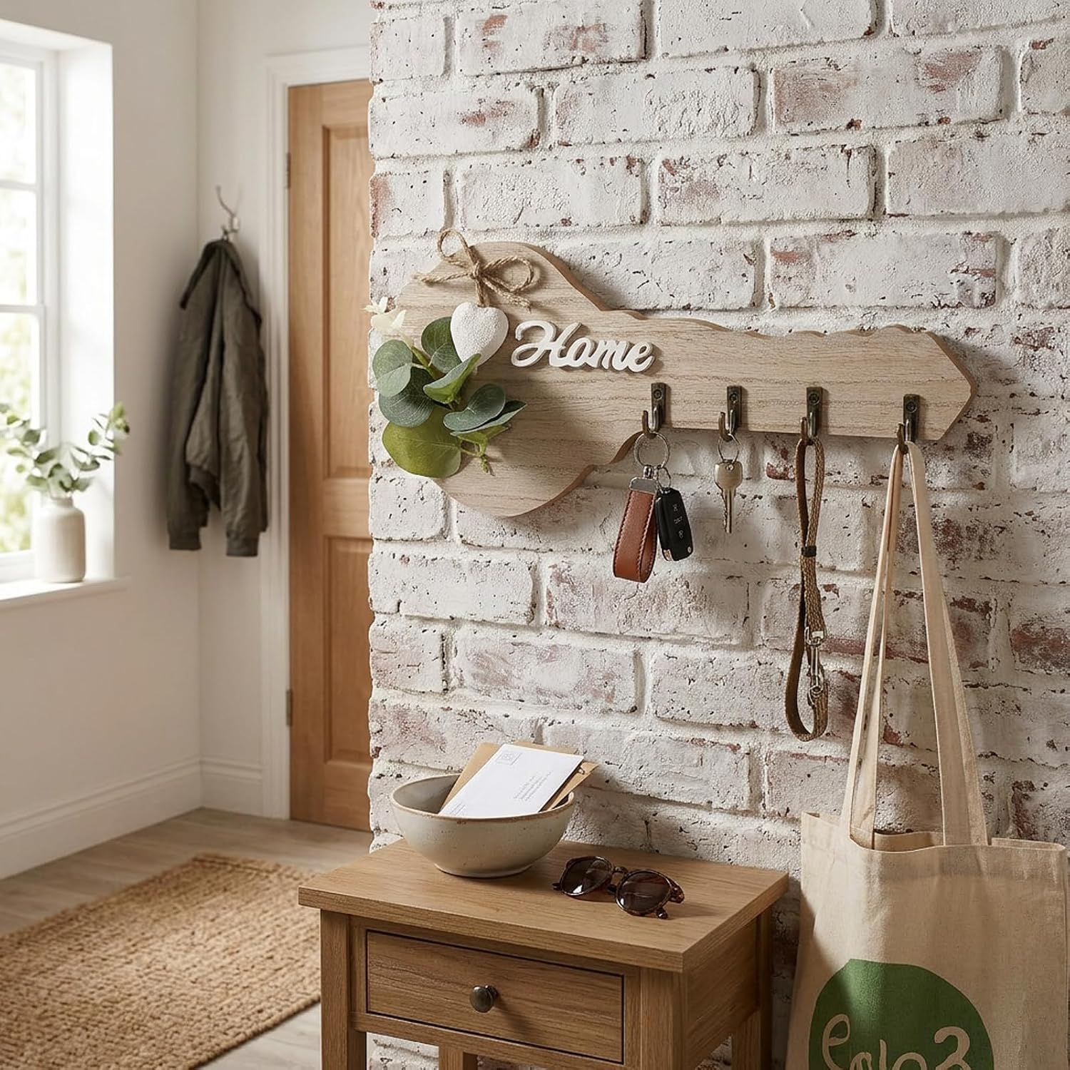 Porta Llaves de Madera Rústico - Woodworking Room reseña y precio