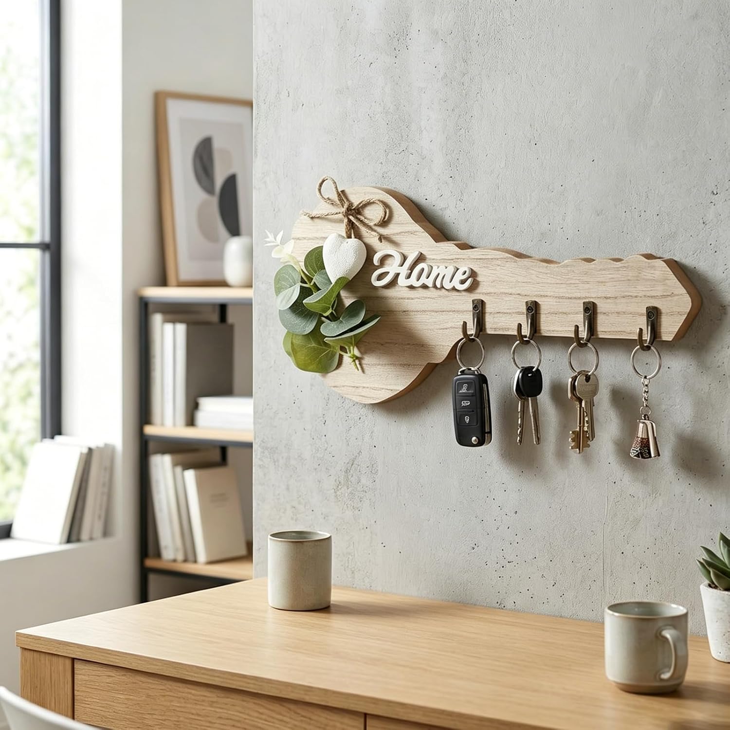 Porta Llaves de Madera Rústico - Woodworking Room reseña y precio