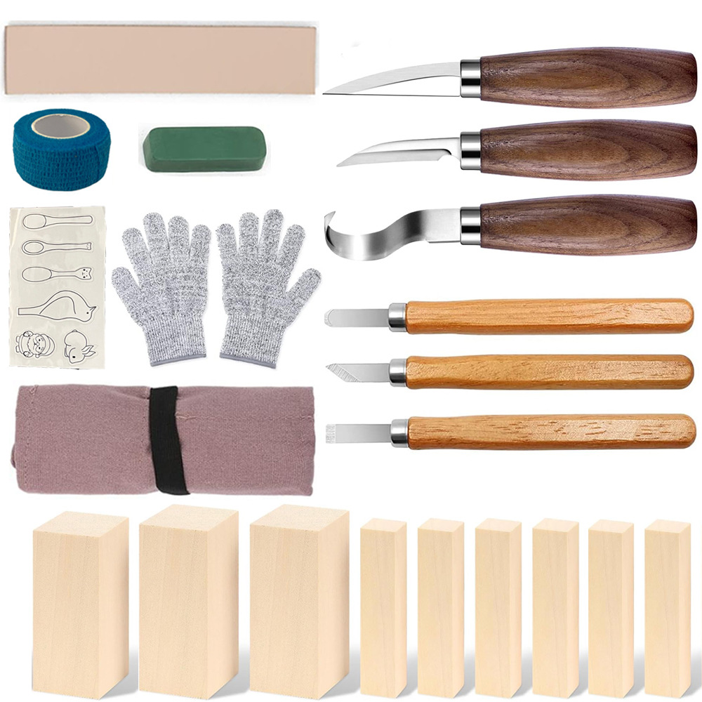 Juego de cuchillos para tallar - Woodworking Gifts reseña y precio