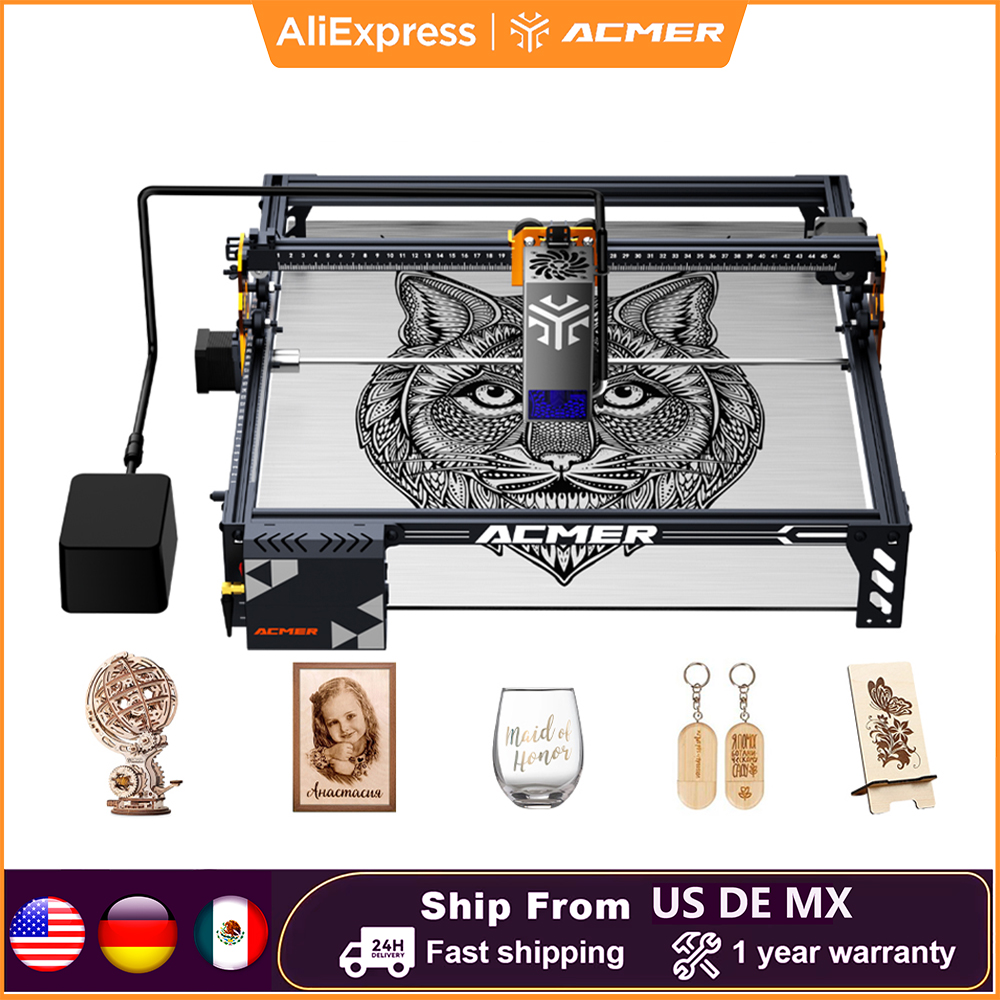 ACMER P1 S PRO 20W 10W 6W máqu - Woodworking Apps reseña y precio