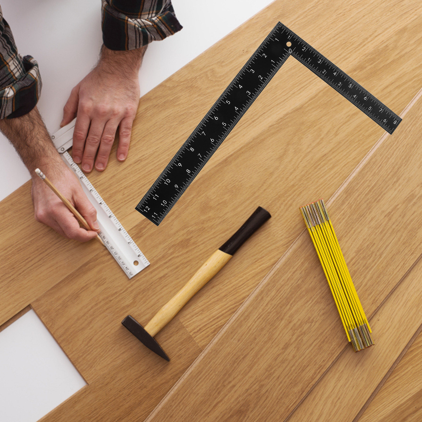 Regla de Acero en Forma de L P - Woodworking Crafts reseña y precio