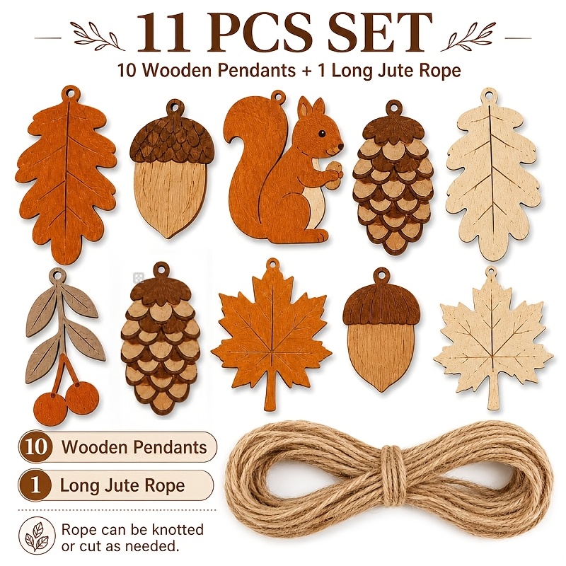Guirnalda de Madera de Otoño c - Woodworking Room reseña y precio
