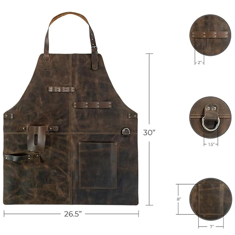 Delantal Retro de Cuero PU, co - Woodworking Artisans reseña y precio