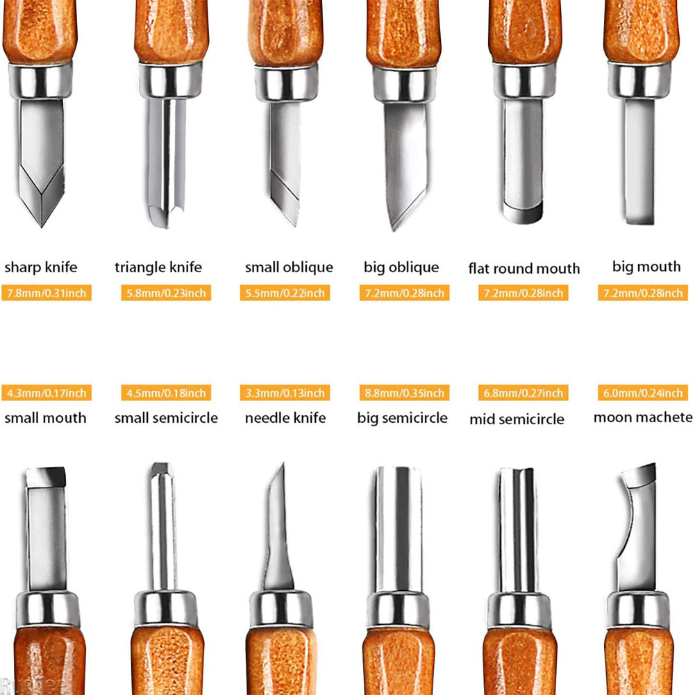 Juego de 12 herramientas de ta - Woodworking Crafts reseña y precio