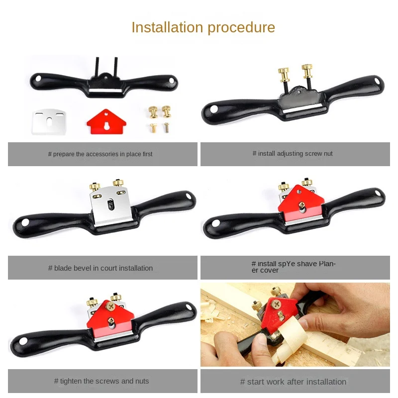 Cepillo de mano ajustable con  - Drawknife Blade reseña y precio